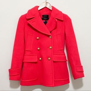J.crew Stadium Cloth Majesty Peacoat - Sz 00P
